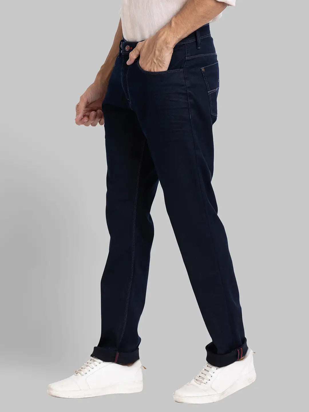Men Slim Fit Black Jeans