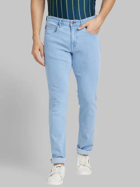 Men Contemporary Fit Blue Suit