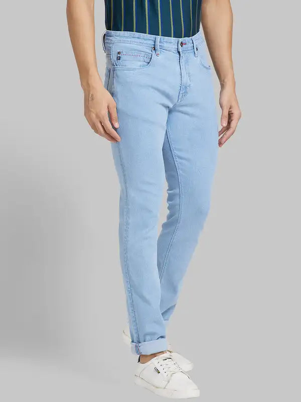 Men Contemporary Fit Blue Suit