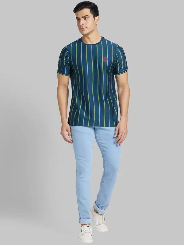Men Contemporary Fit Blue Suit