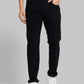 Men Contemporary Fit Black Trouser