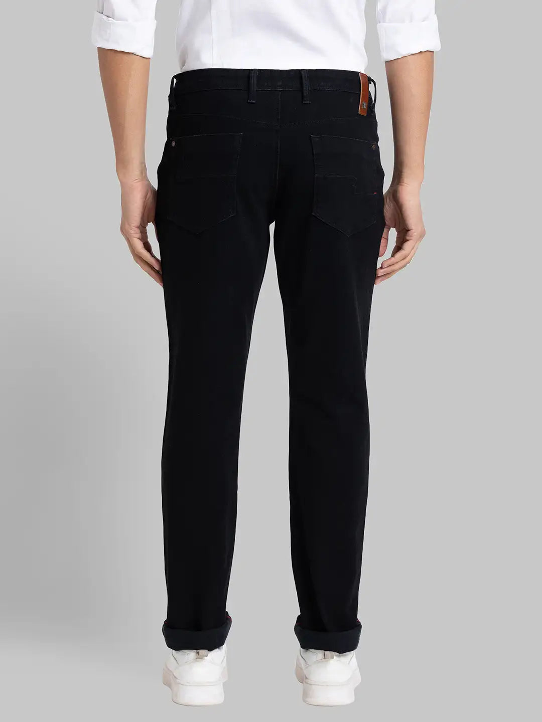 Men Contemporary Fit Black Trouser