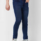Raymond Slim Fit Solid Dark Blue Jeans