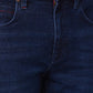 Raymond Slim Fit Solid Dark Blue Jeans
