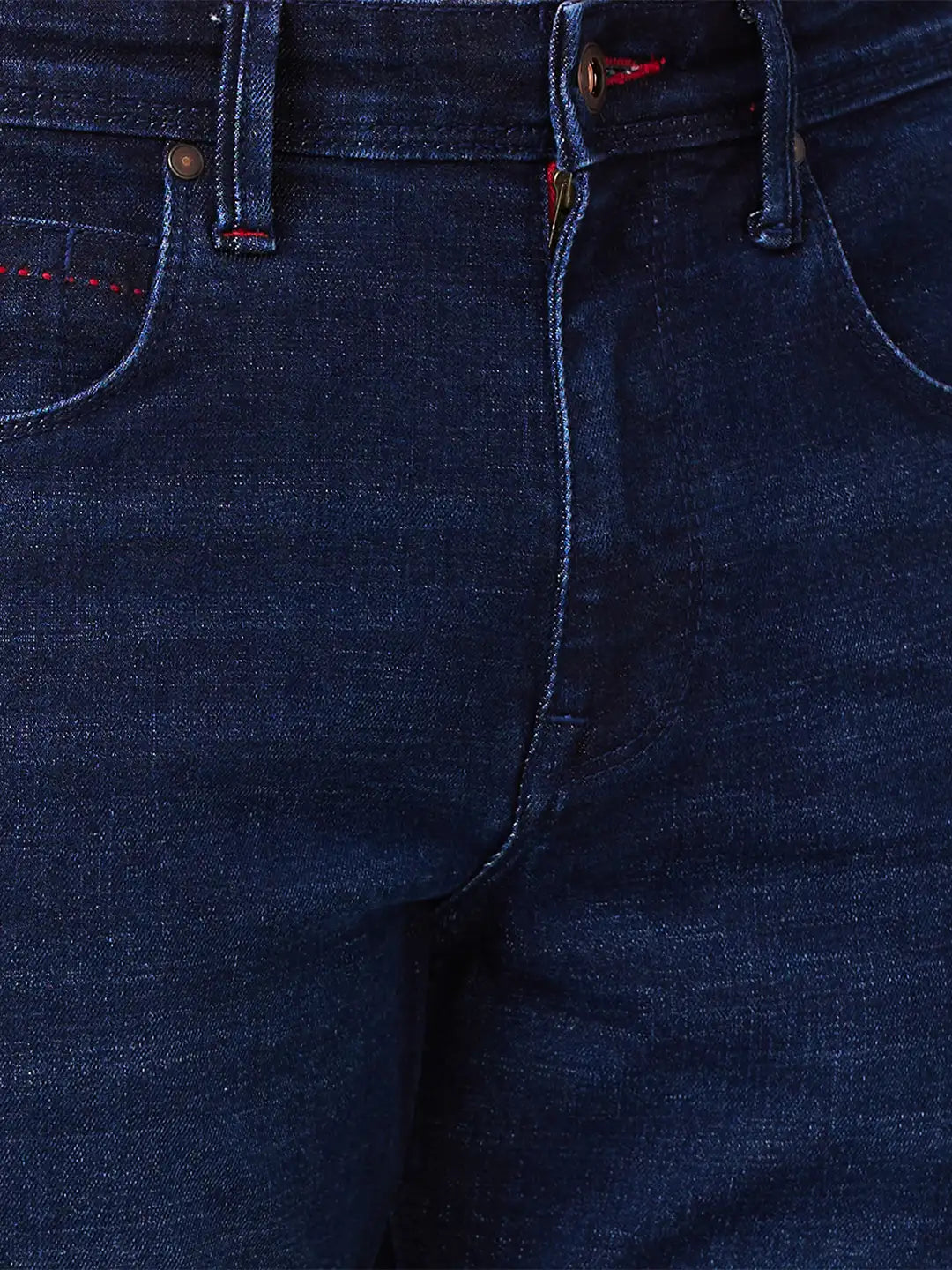 Raymond Slim Fit Solid Dark Blue Jeans