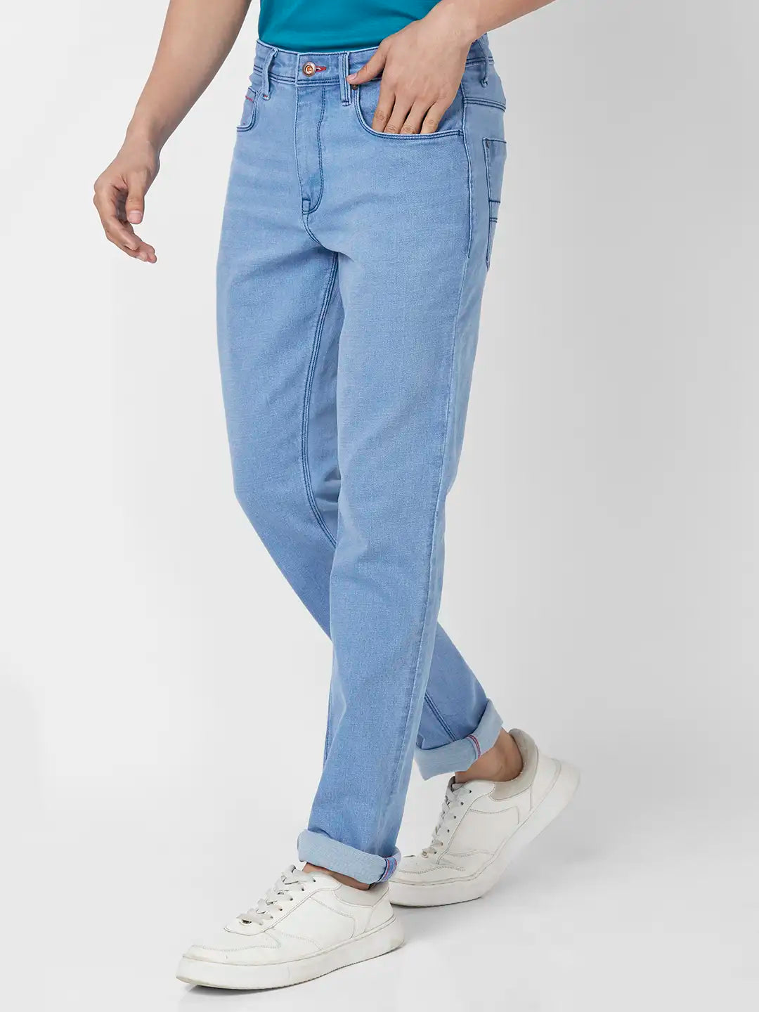 Raymond Slim Fit Solid Dark Fawn Jeans