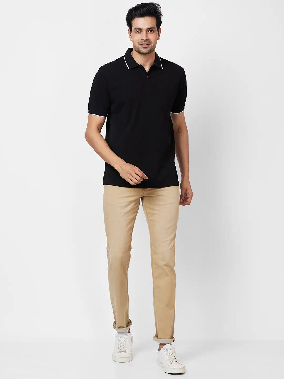 Raymond Slim Fit Solid White Jeans