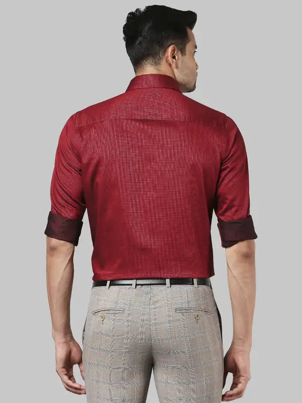 Men Slim Fit Red Shirt