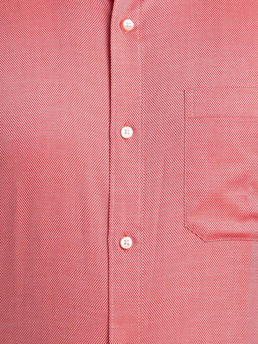 Men Fawn Contemporary Fit Structure  Cotton Full Sleeve Cutaway Collar Shirts