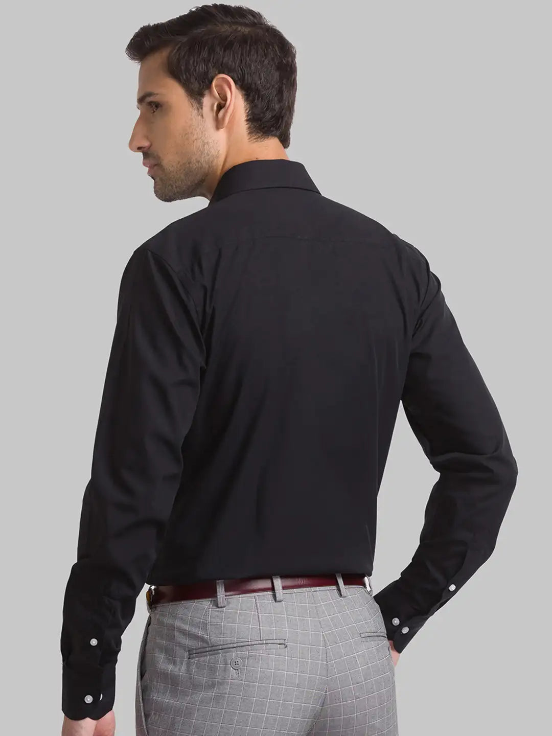 Men Slim Fit Brown Shirt