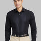 Raymond Men White Solid Contemporary Fit Cotton Shirt