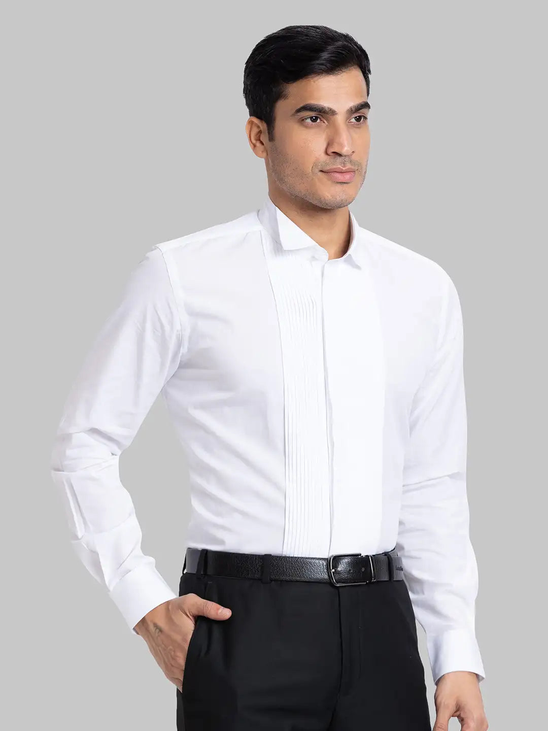 Raymond Men Brown Structure Contemporary Fit Cotton Shirt