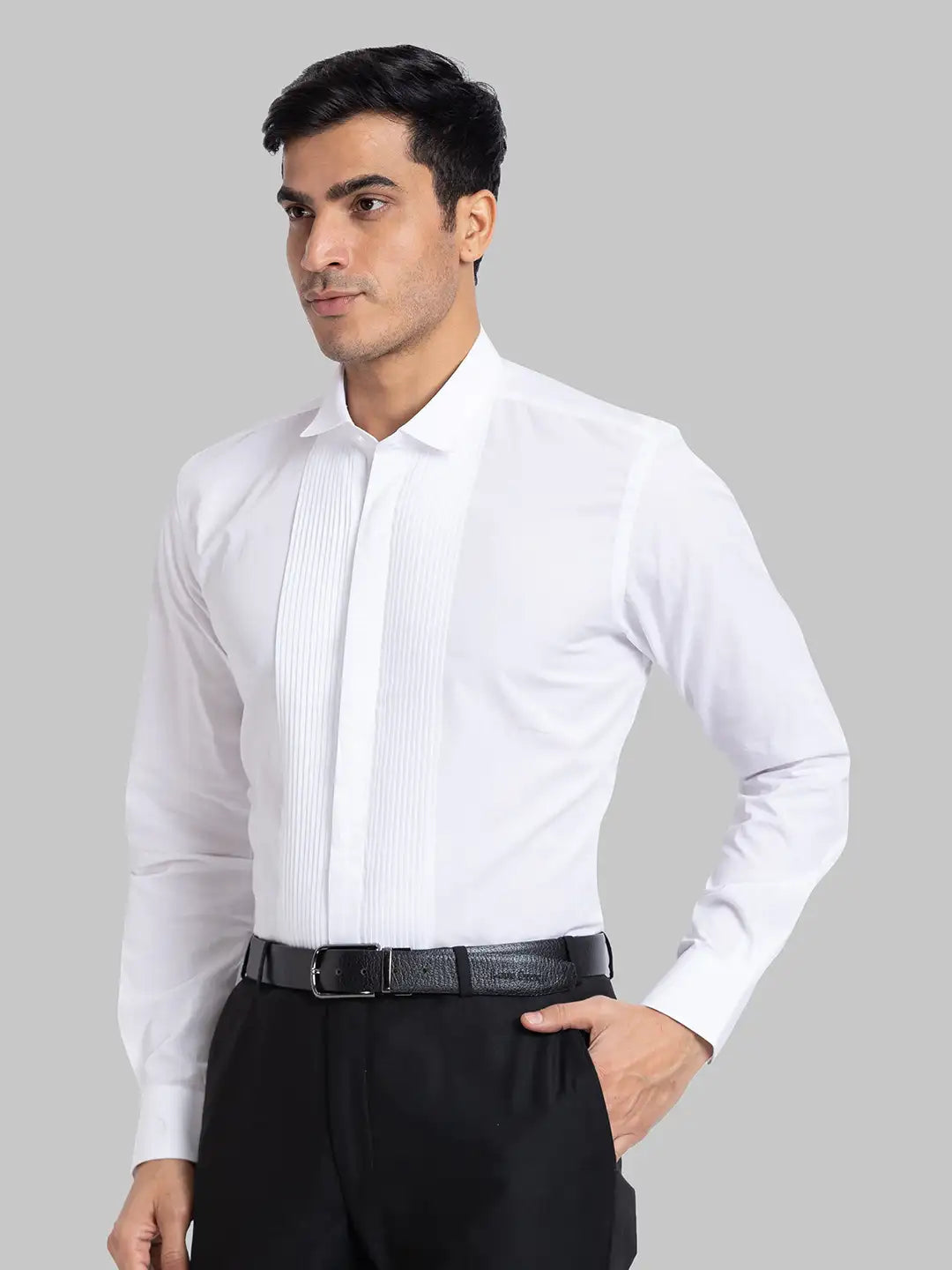 Raymond Men Brown Structure Contemporary Fit Cotton Shirt