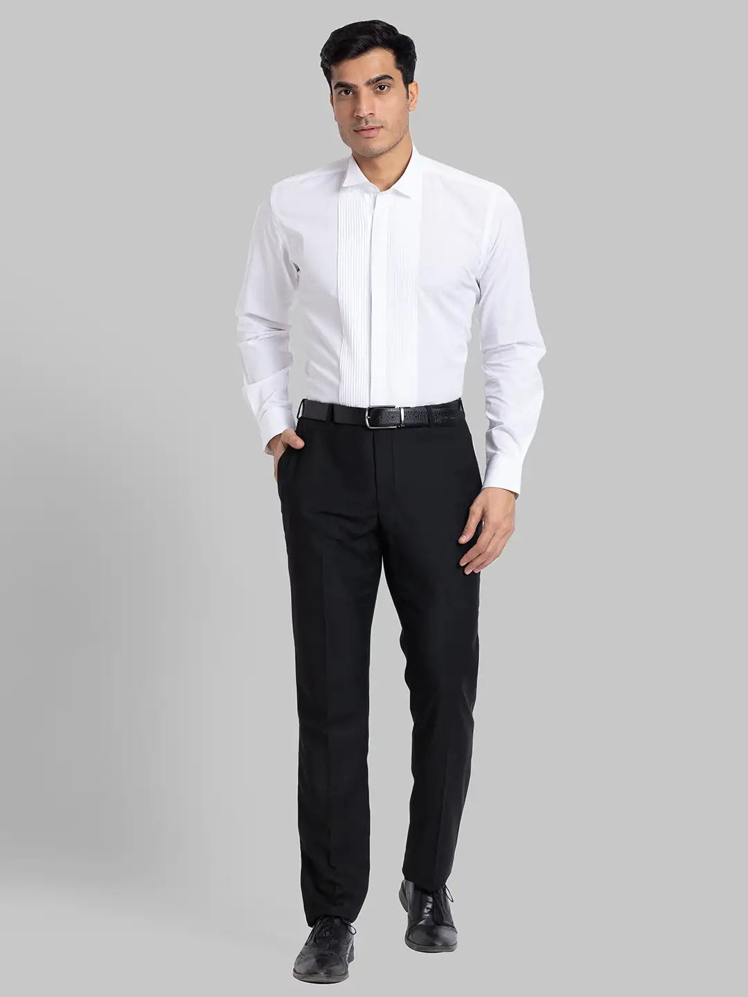 Raymond Men Brown Structure Contemporary Fit Cotton Shirt