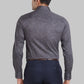 Men Petrol Slim Print Cotton Shirts