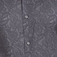 Men Petrol Slim Print Cotton Shirts
