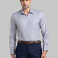 Men Petrol Contemporary Fit Structure Cotton Shirts