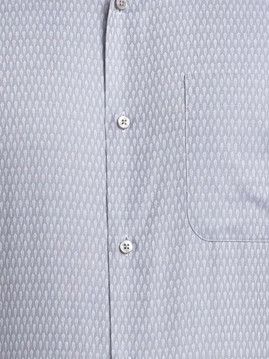 Men Petrol Contemporary Fit Structure Cotton Shirts