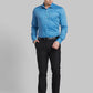 Men Violet Contemporary Fit Structure Cotton Shirts