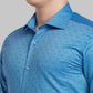 Men Violet Contemporary Fit Structure Cotton Shirts