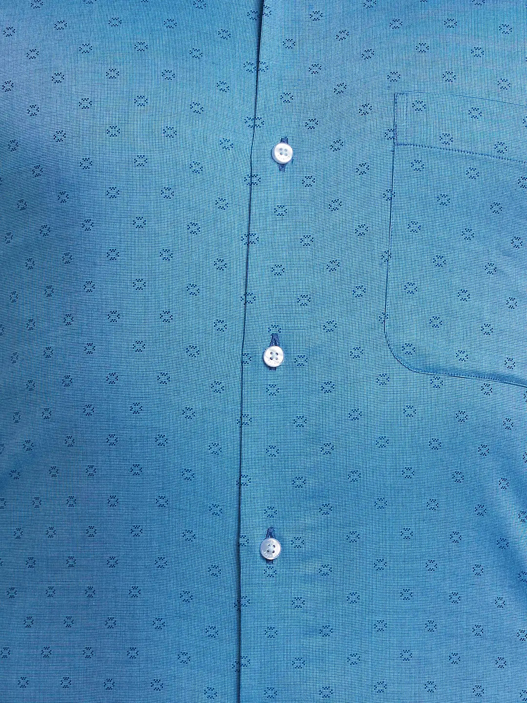 Men Violet Contemporary Fit Structure Cotton Shirts