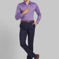 Men Yellow Contemporary Fit Structure Cotton Shirts