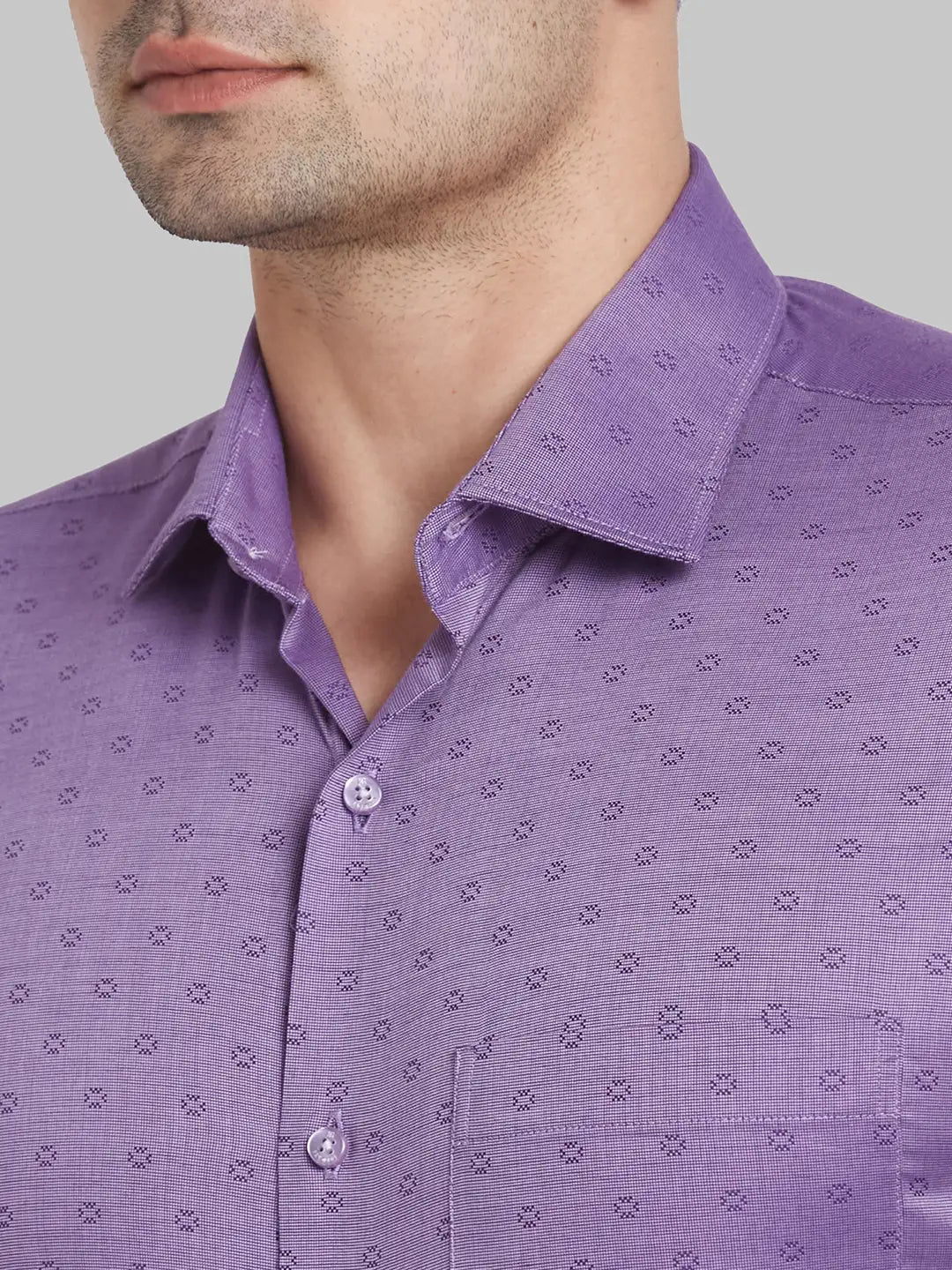Men Yellow Contemporary Fit Structure Cotton Shirts