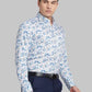 Men Slim Fit Blue Shirt
