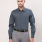 Raymond Men Violet Stripe Contemporary Fit Cotton Cutaway Collar Shirt