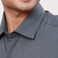 Raymond Men Violet Stripe Contemporary Fit Cotton Cutaway Collar Shirt