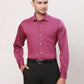 Raymond Men Grey Stripe Contemporary Fit Cotton Cutaway Collar Shirt