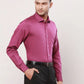 Raymond Men Grey Stripe Contemporary Fit Cotton Cutaway Collar Shirt