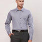 Raymond Men Red Stripe Contemporary Fit Cotton Cutaway Collar Shirt