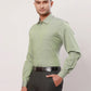 Raymond Men Red Stripe Contemporary Fit Cotton Cutaway Collar Shirt