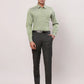 Raymond Men Red Stripe Contemporary Fit Cotton Cutaway Collar Shirt