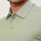 Raymond Men Red Stripe Contemporary Fit Cotton Cutaway Collar Shirt