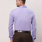 Raymond Men Violet Stripe Contemporary Fit Cotton Cutaway Collar Shirt