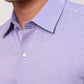 Raymond Men Violet Stripe Contemporary Fit Cotton Cutaway Collar Shirt