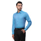 Raymond Men Green Solid Contemporary Fit Cotton Blend Full Sleeve Regular Collar Shirt