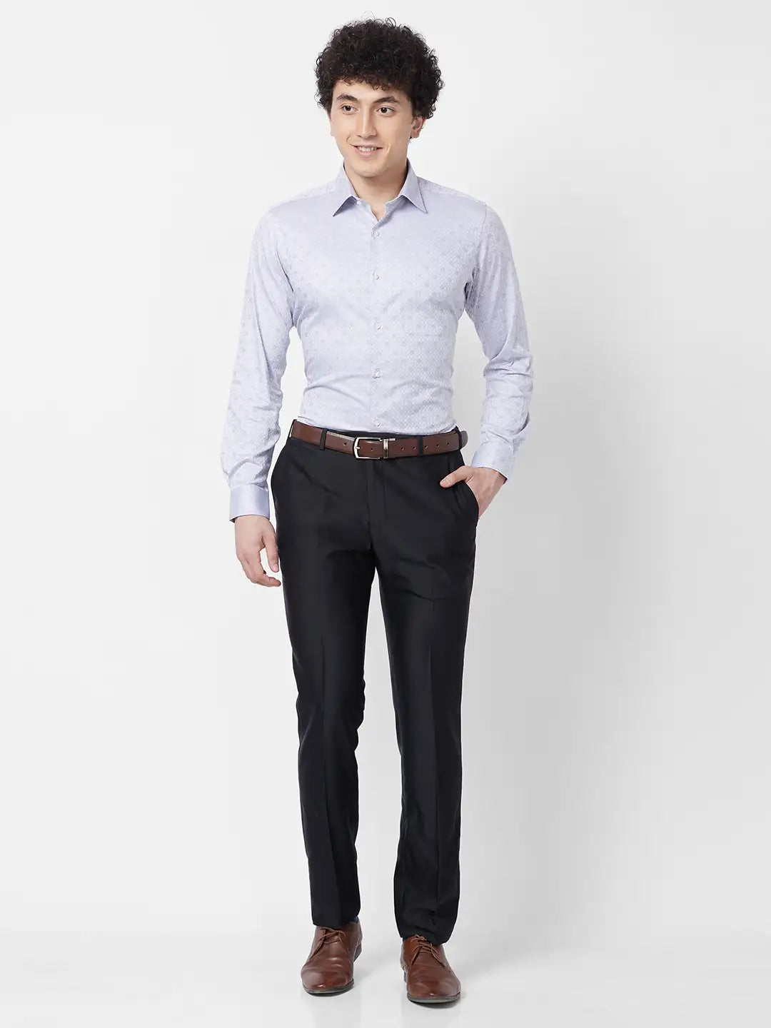 Raymond Regular Fit Checkered Dark Blue Blazer