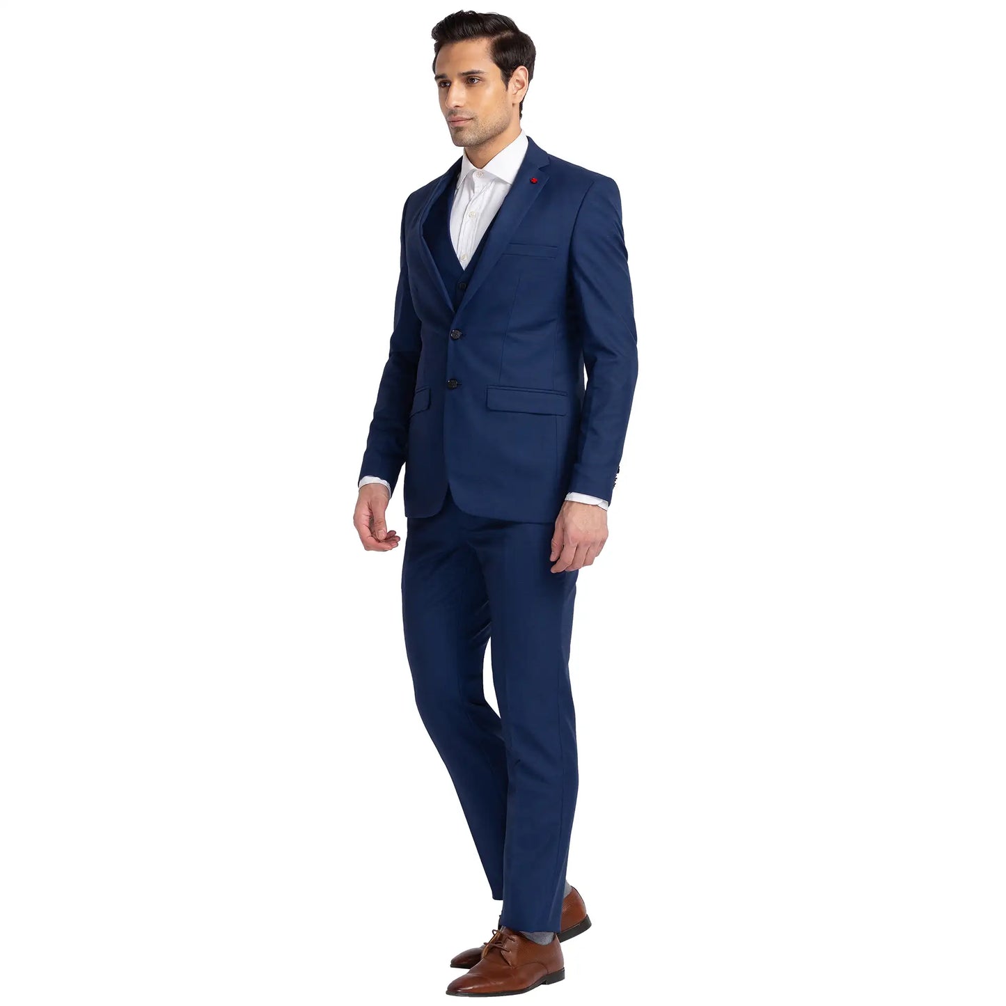 Men Regular Fit Light Grey Trouser