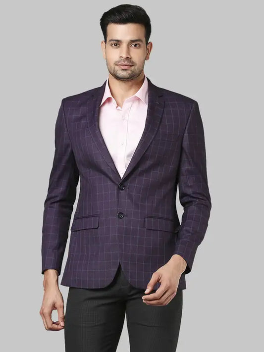 Men Slim Fit Black Jacket
