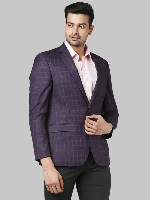 Men Slim Fit Black Jacket