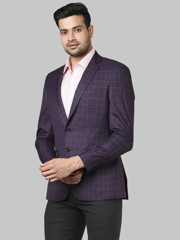 Men Slim Fit Black Jacket