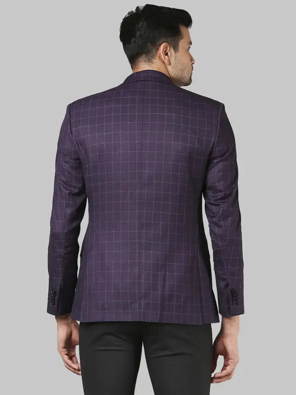 Men Slim Fit Black Jacket