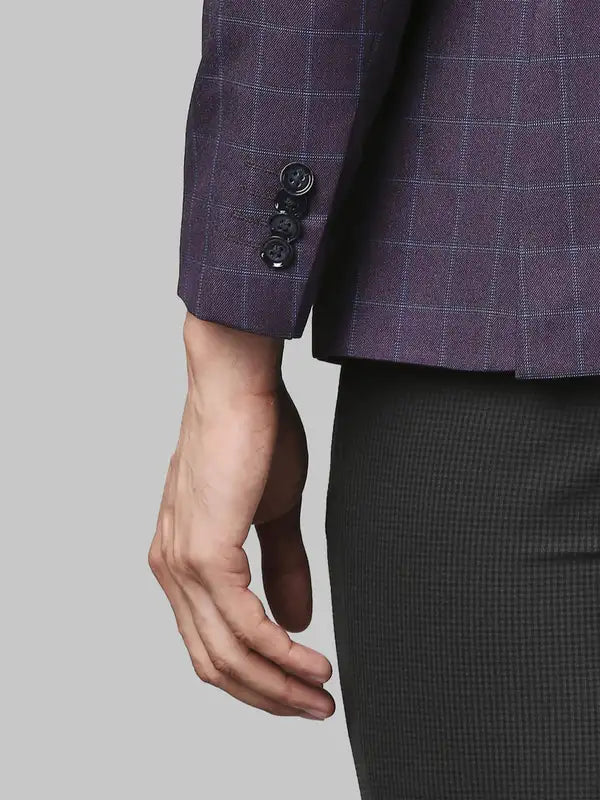 Men Slim Fit Black Jacket
