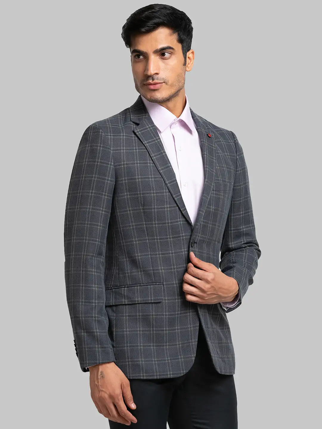 Men Regular Fit Dark Blue Shirt