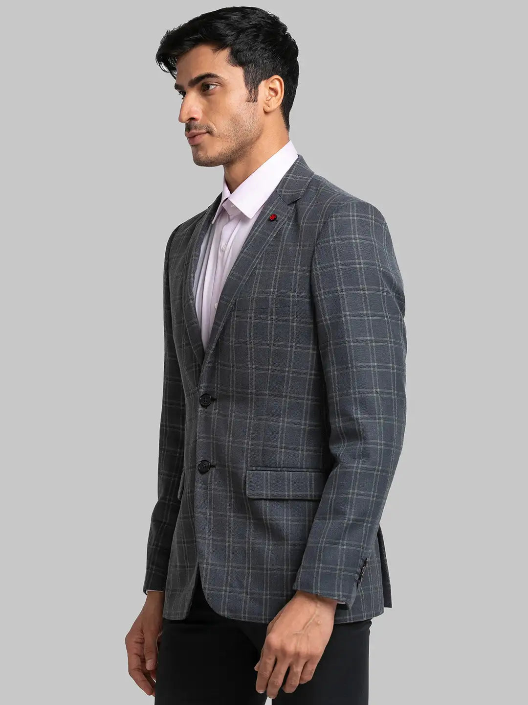 Men Regular Fit Dark Blue Shirt