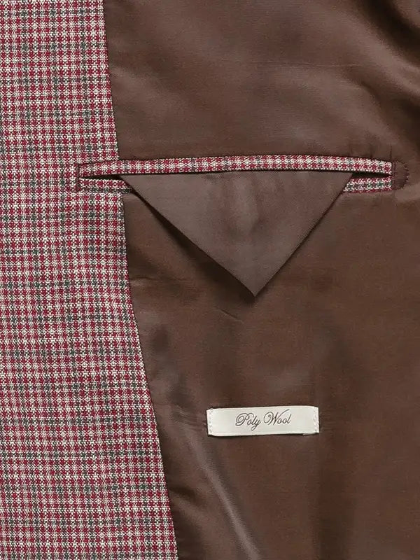 Men Contemporary Fit Brown Jacket