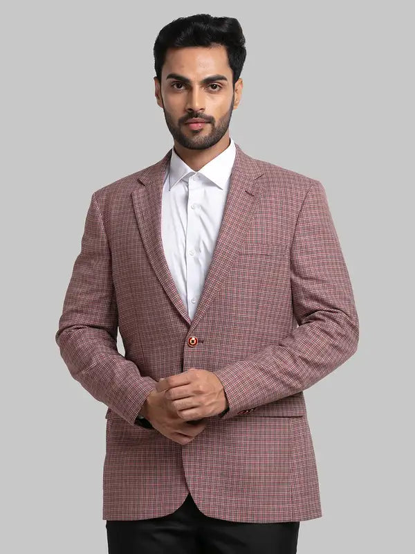 Men Contemporary Fit Brown Jacket